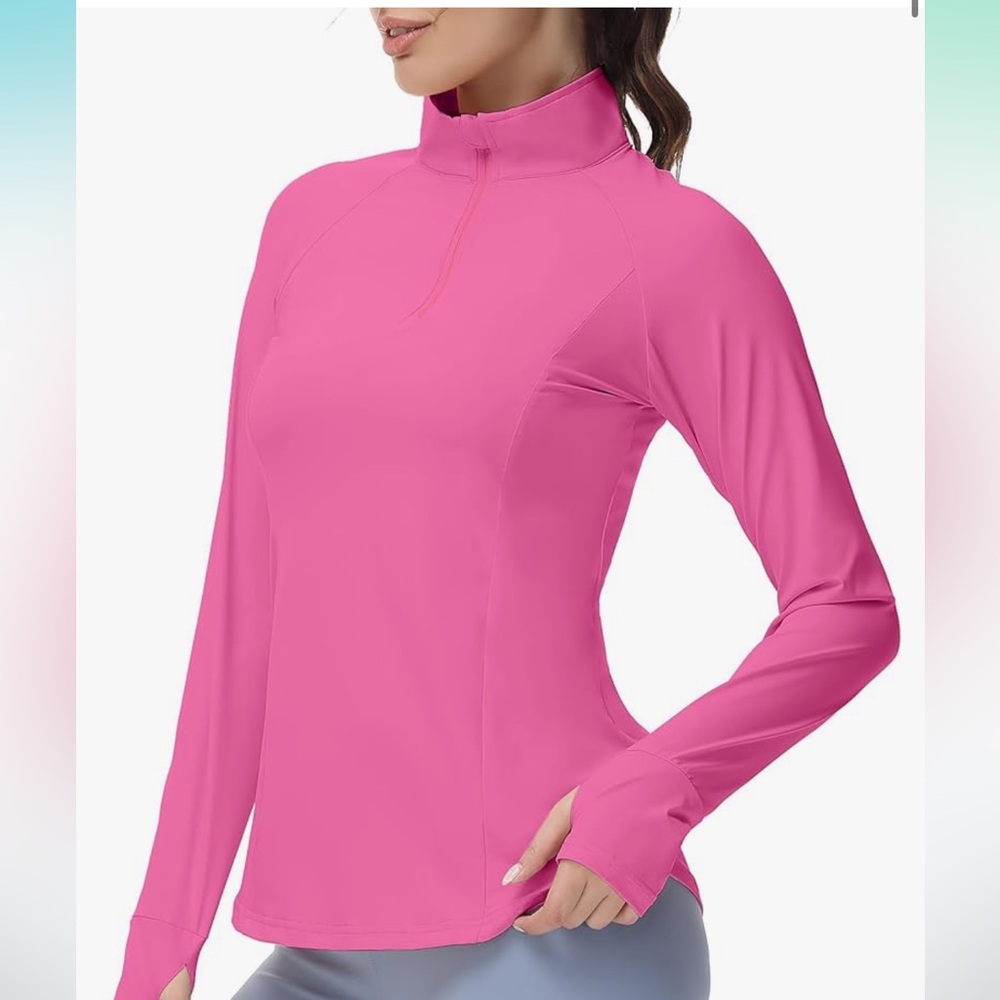 Womens UPF 50+ UV Sun Shirts Long Sleeve Workout Polo Shirt Outdoor Tops